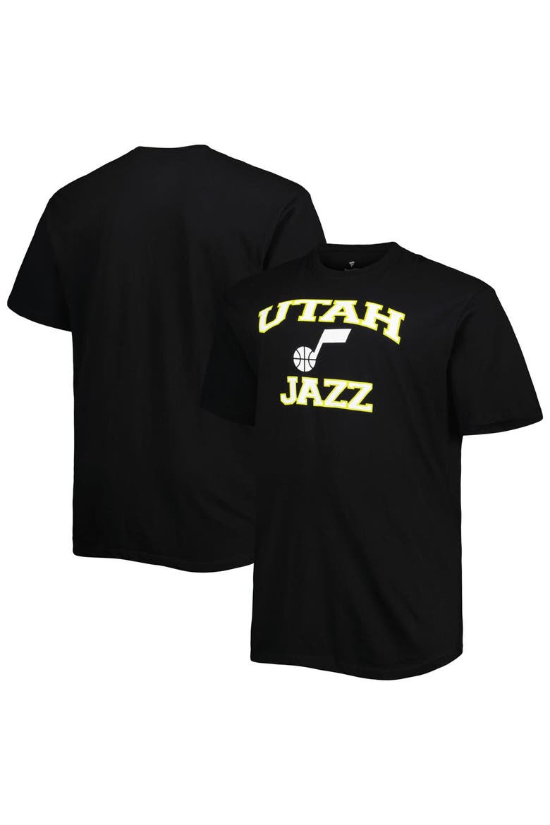 Men's Black Utah Jazz Big & Tall Heart & Soul T-Shirt, Alternate, color, Black