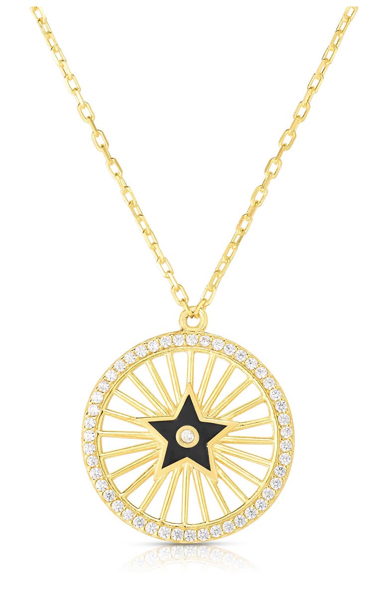 SPHERA MILANO Gold Vermeil Star Necklace, Main, color, 