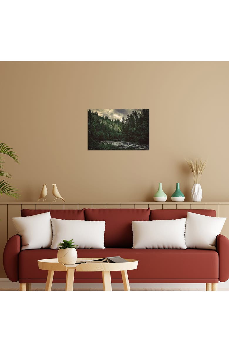 iCanvas Pacific Northwest River and Trees by Nature Magick Canvas Wall Art, Alternate, color, Forest River