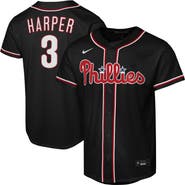 Nike Youth Nike Bryce Harper Black Philadelphia Phillies Fashion Replica Player Jersey