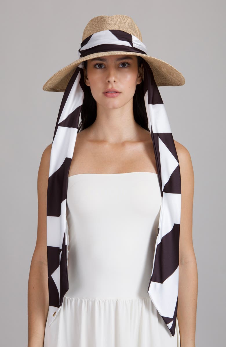 Eugenia Kim Cassidy UPF 25+ Packable Straw Fedora, Alternate, color, Sand