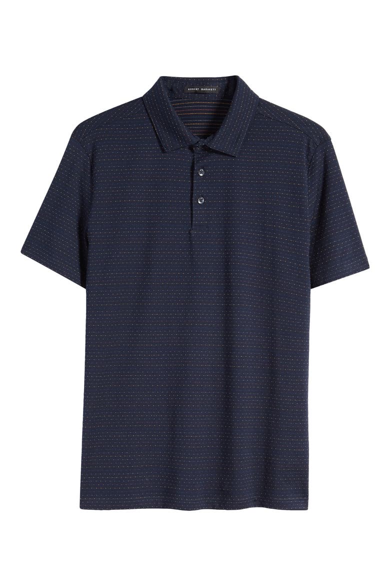 Poe Jacquard Dot Polo, Alternate, color, NAVY