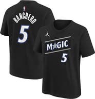 Jordan Brand Youth Jordan Brand Paolo Banchero Black Orlando Magic Name & Number T-Shirt - Statement Edition