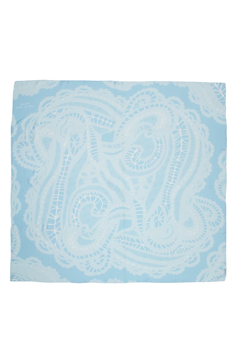 rag & bone Paisley Scarf, Alternate, color, Sky Blue