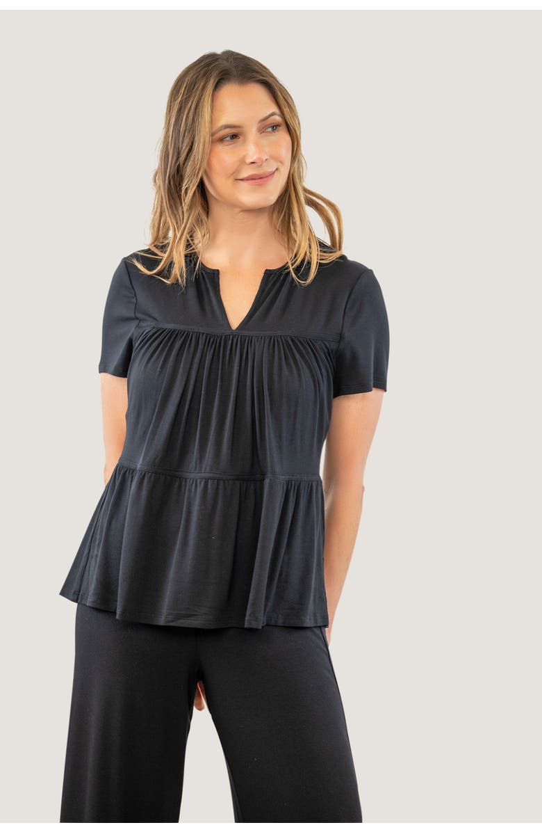 JJwinks Tiered Built-In Shelf Tee, Main, color, Black