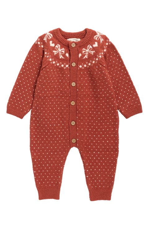 Fair Isle Knit Romper