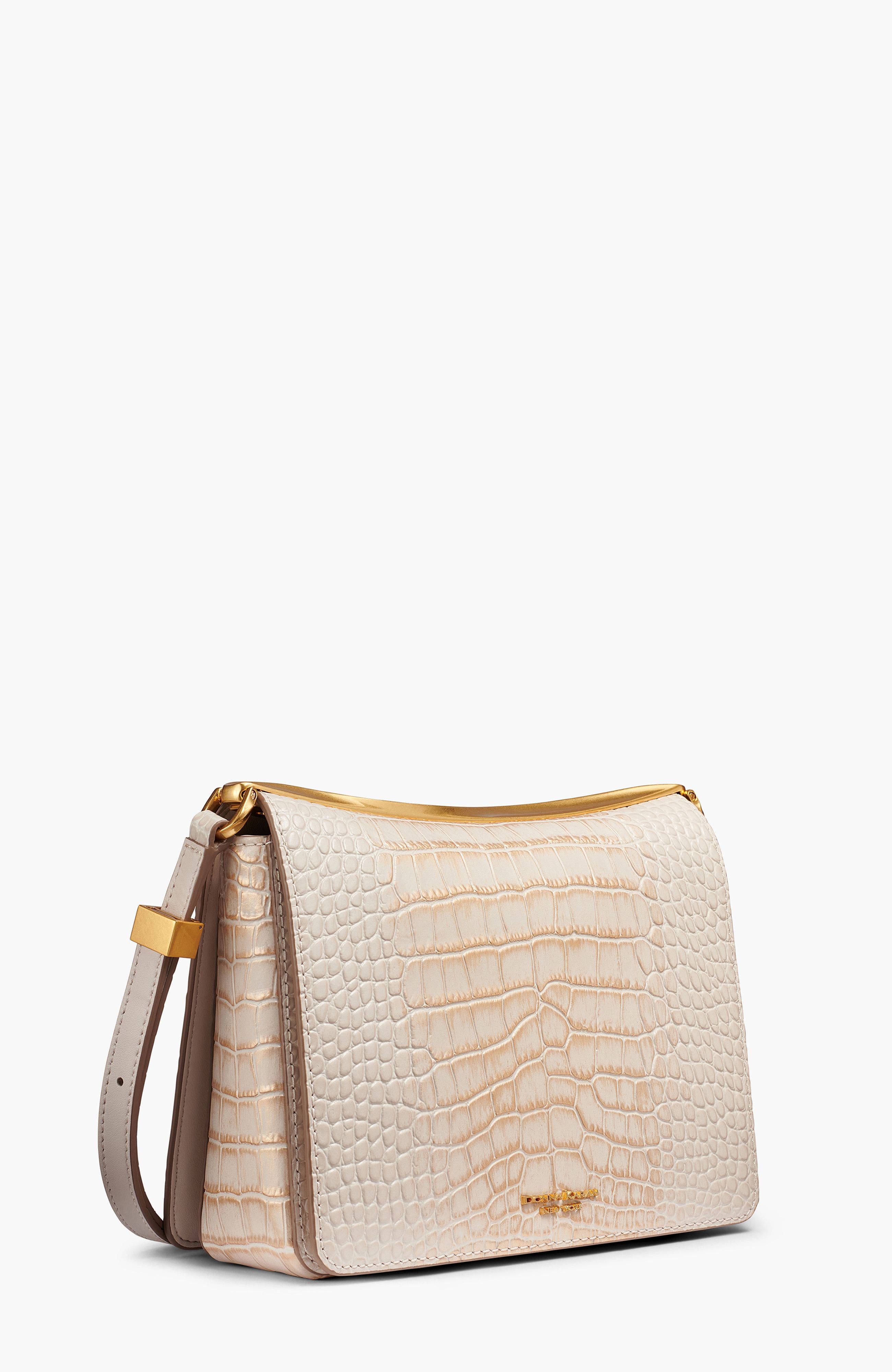 Jericho Shoulder Bag, Alternate, color, Sand Gold Crocodile