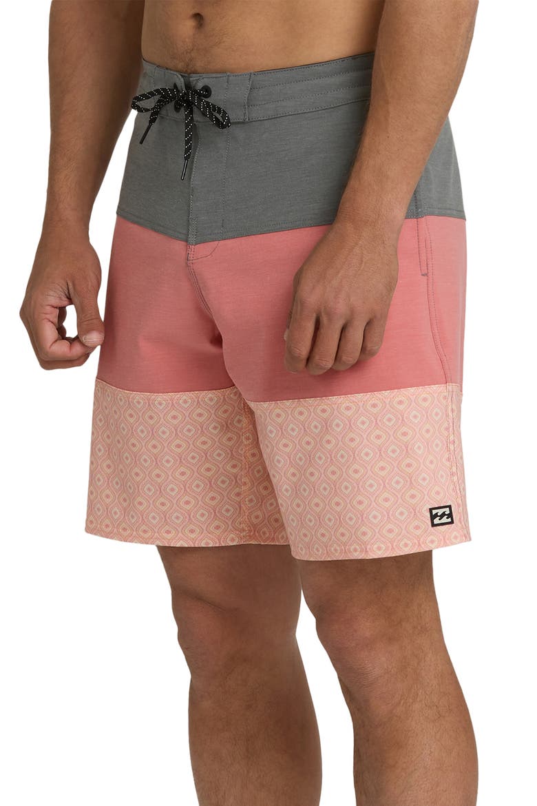 Tribong LT Board Shorts, Alternate, color, ASH ROSE