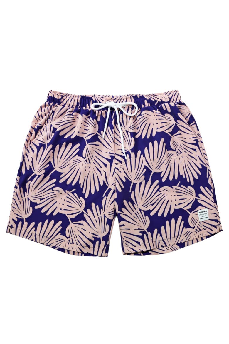 Men's Swim Shorts - Tangier, Main, color, Dark Blue/Pink