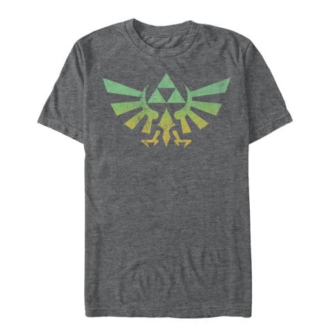 Men's Legend Of Zelda Natural Triforce Short Sleeve Graphic T-shirt