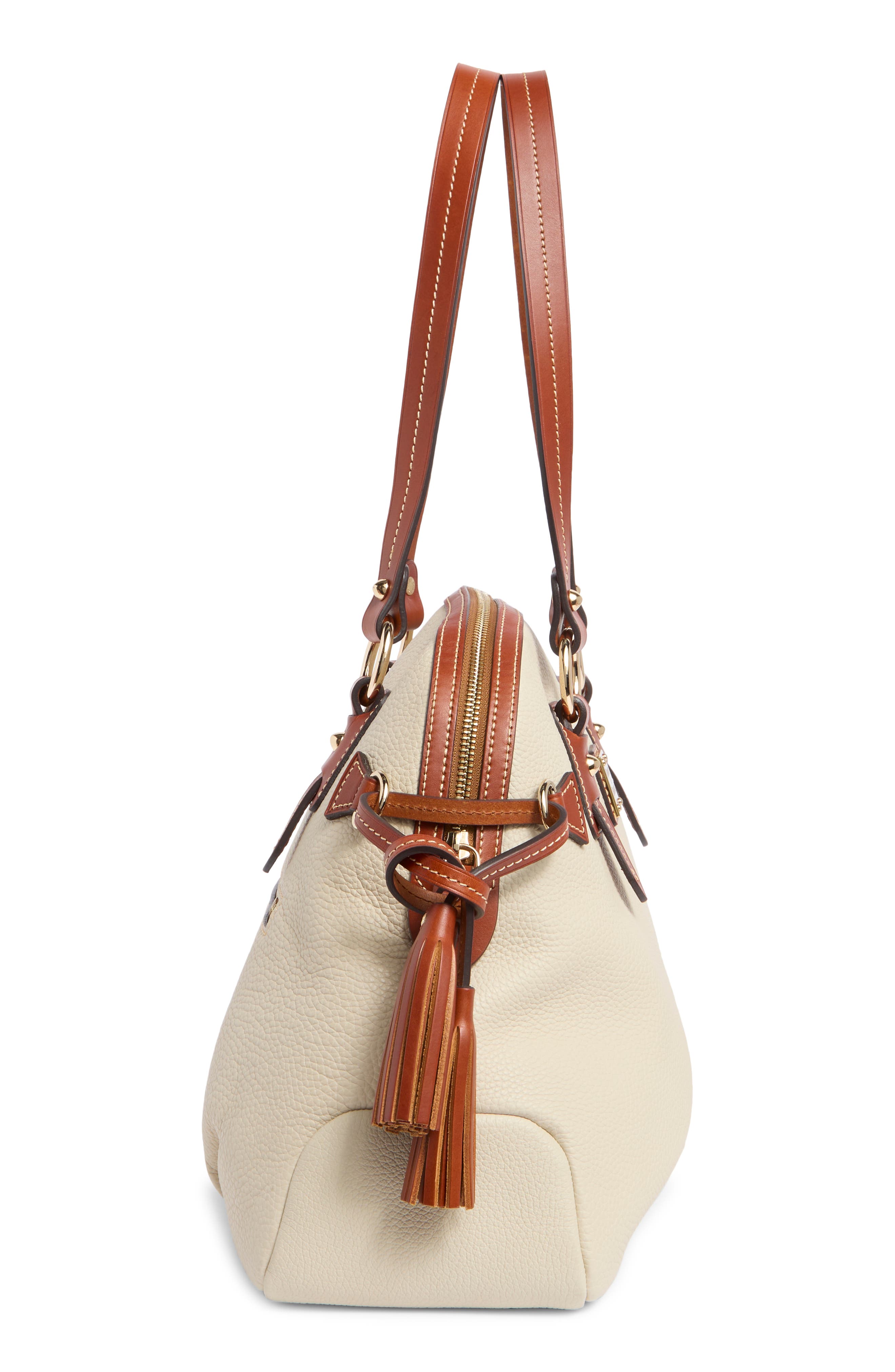 Dooney & Bourke Domed Leather Satchel, Alternate, color, 