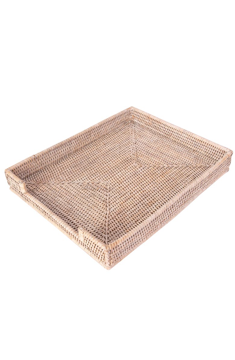 Artifacts Trading Company<sup>™</sup> Artifacts Rattan Office Paper Tray, Main, color, White Wash
