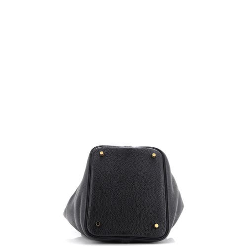 Pre-owned Hermes Hermes Picotin Lock Bag Clemence Mm In Black
