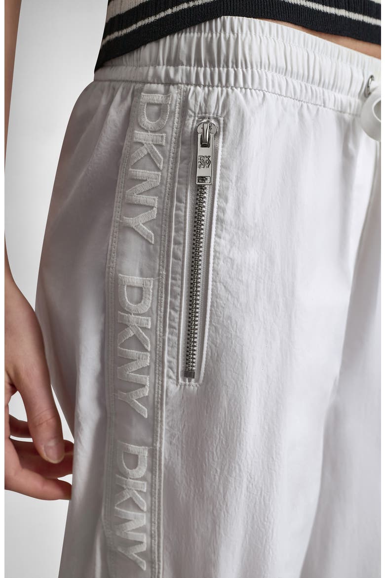 Front Seam Nylon Straight Leg Pants, Alternate, color, WHITE