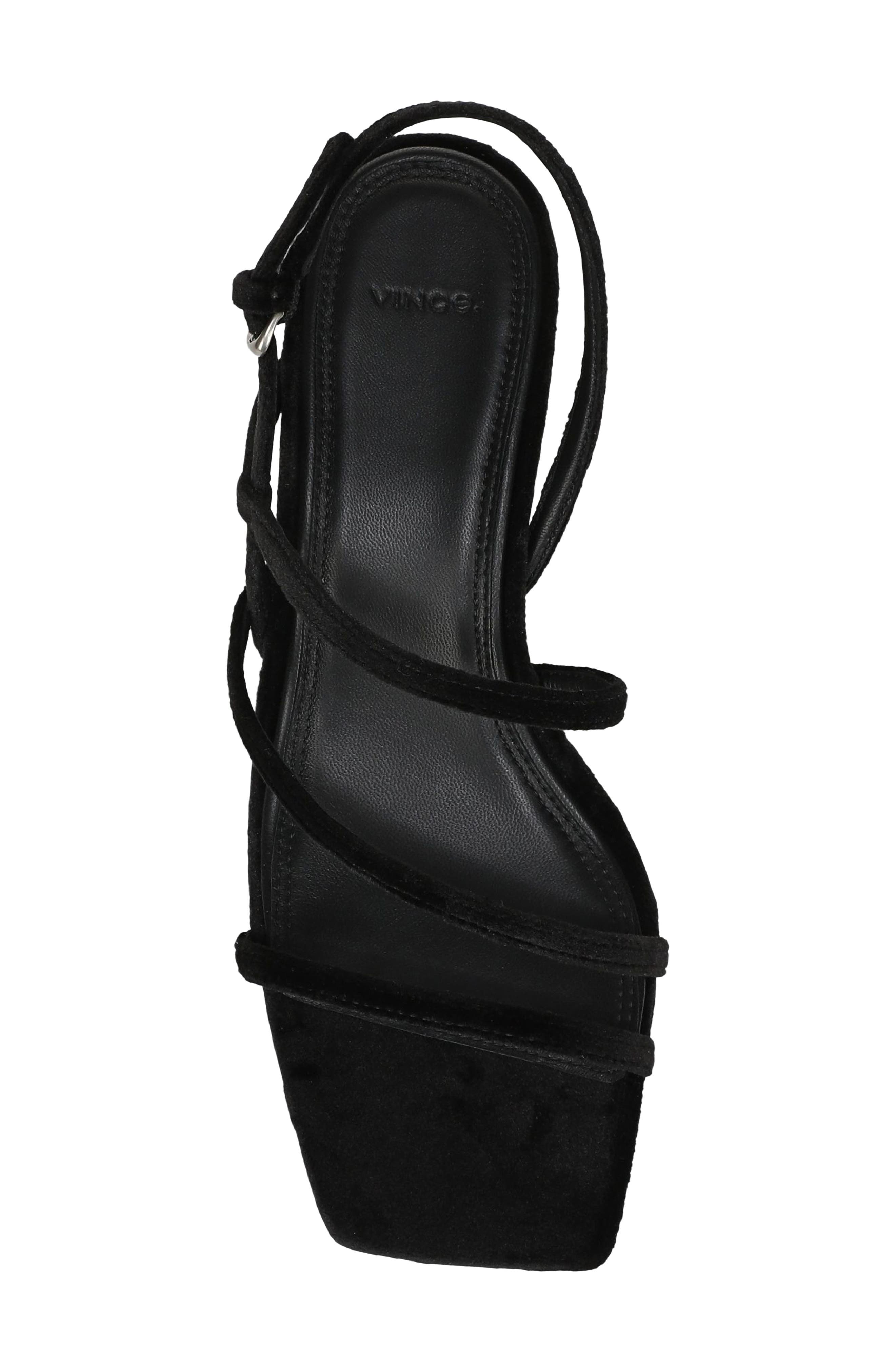 Tania Velvet Heeled Sandal, Alternate, color, BLACK VELVET