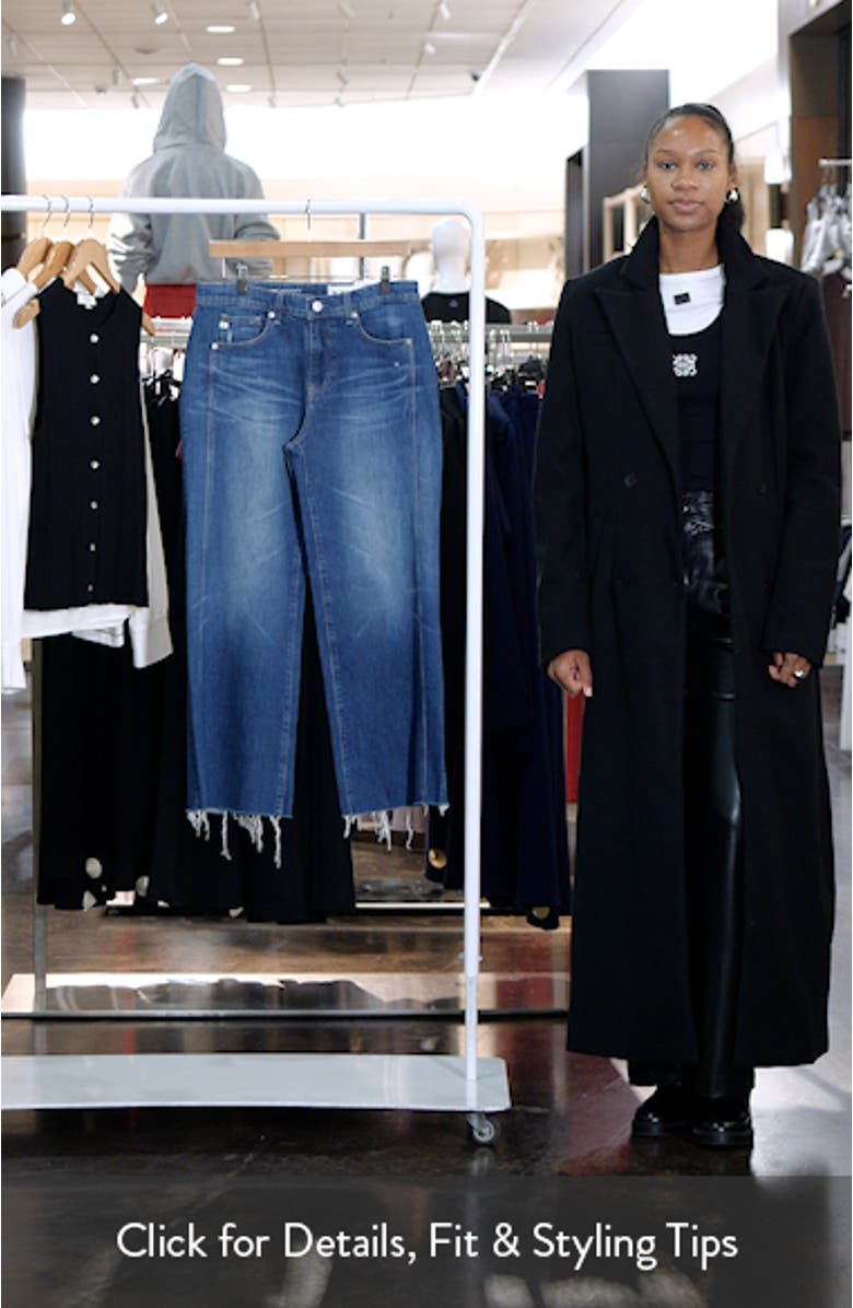 Saige Raw Hem Ankle Wide Leg Jeans, sales video thumbnail