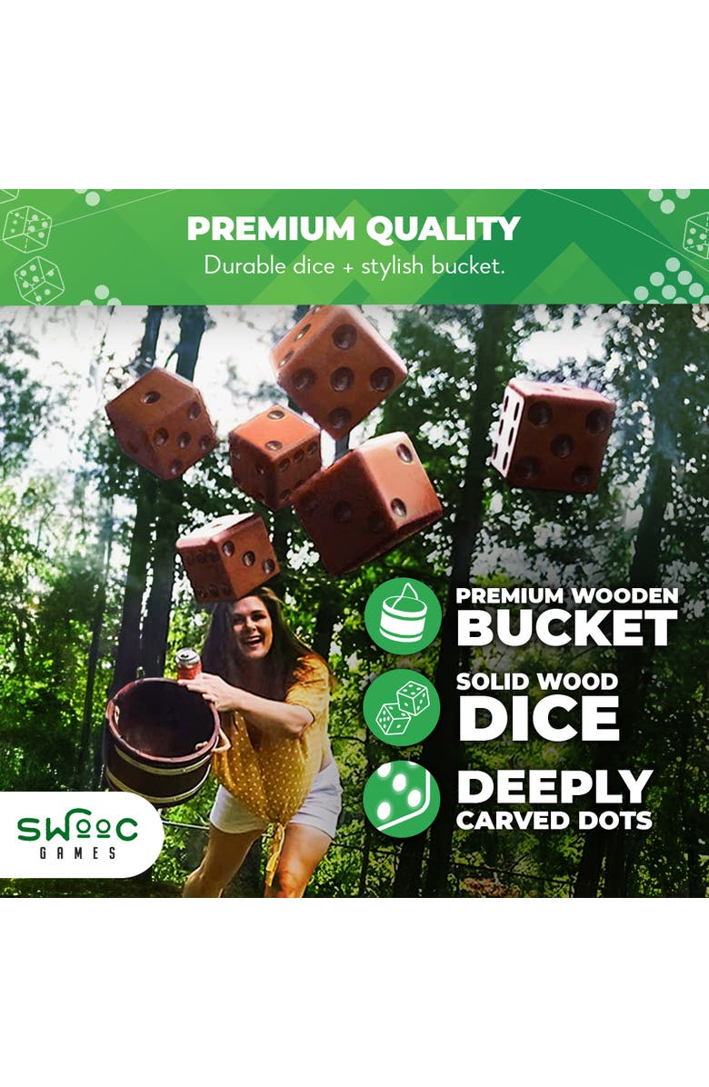 Swooc Games Yardzee, Farkle & 20+ Dice Games, Alternate, color, Brown