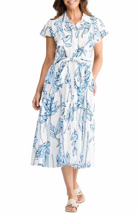 Marigold Tie Waist Midi Dress