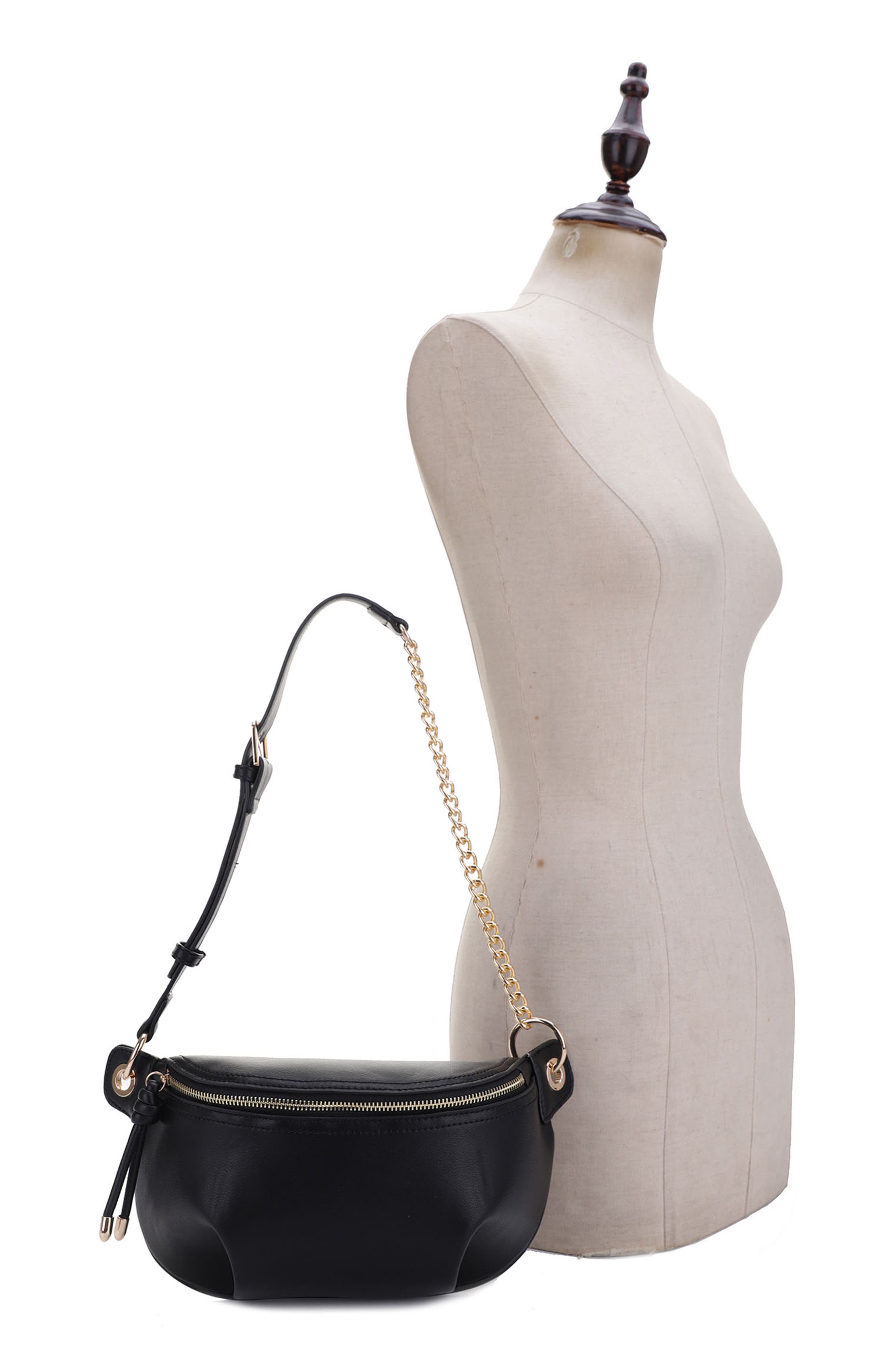 Mali + Lili Evelyn Vegan Leather Belt Bag, Alternate, color, 