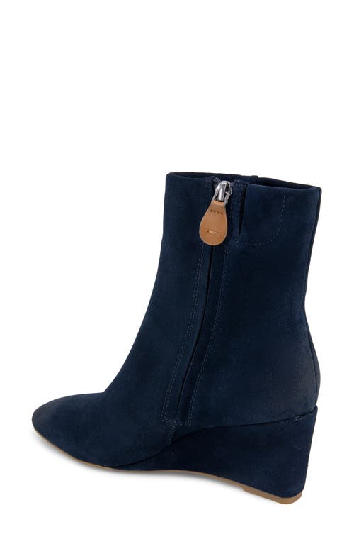 Gentle Souls Nash Wedge Bootie In Blue