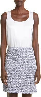ST. JOHN St. John Collection Liquid Satin Round Neck Shell