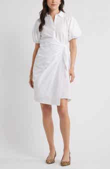 Caslon® Balloon Sleeve Shirtdress