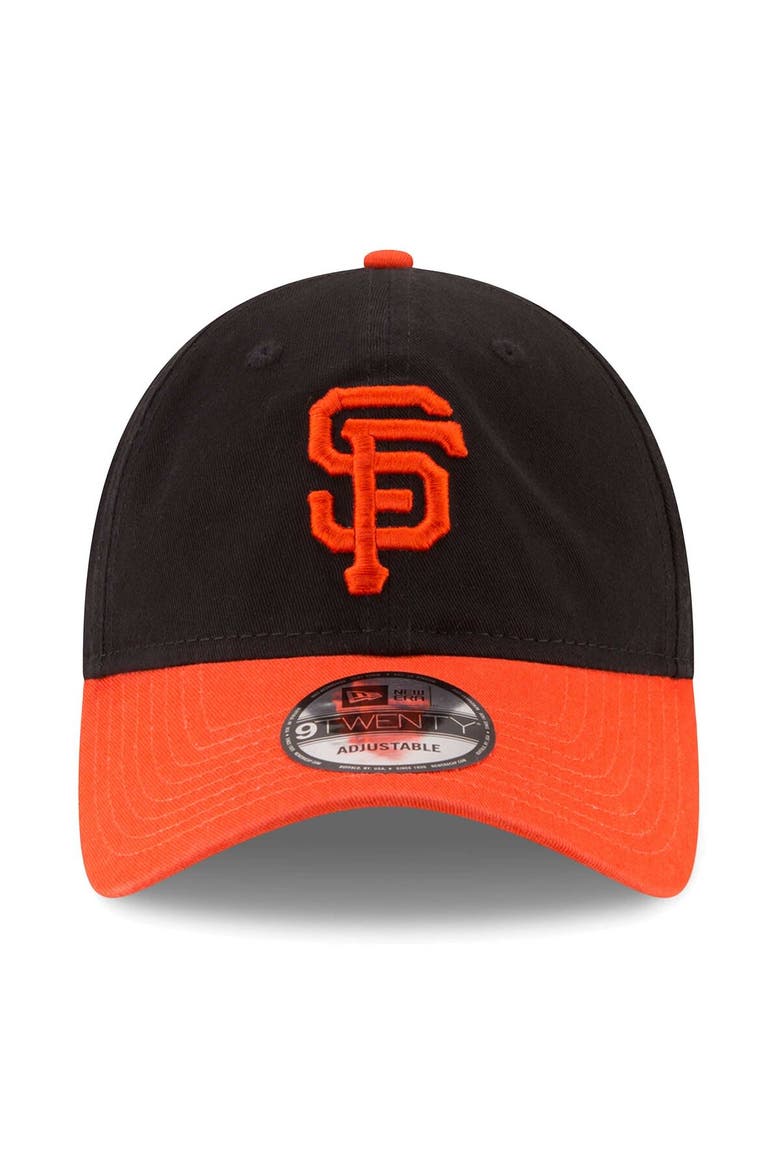 Men's New Era Black San Francisco Giants Replica Core Classic 9TWENTY Adjustable Hat, Alternate, color, Black