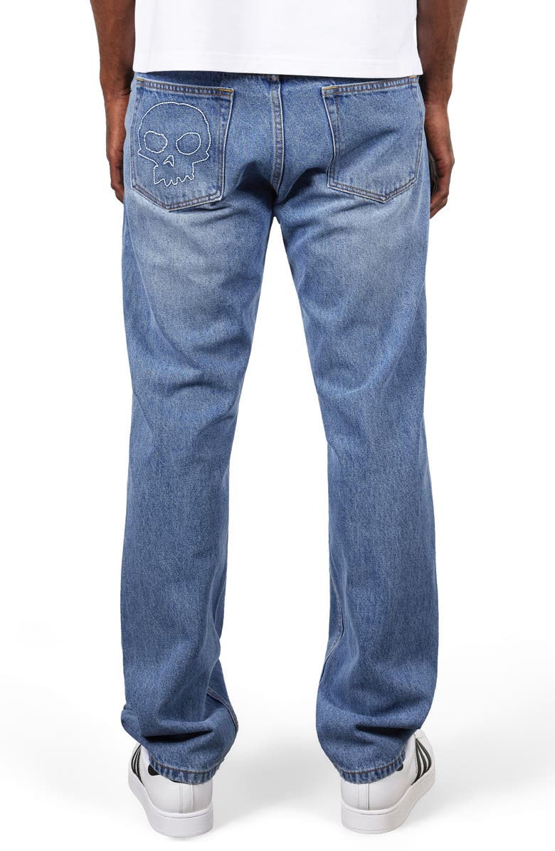 PLEASURES Rotten Straight Leg Jeans, Alternate, color, Indigo