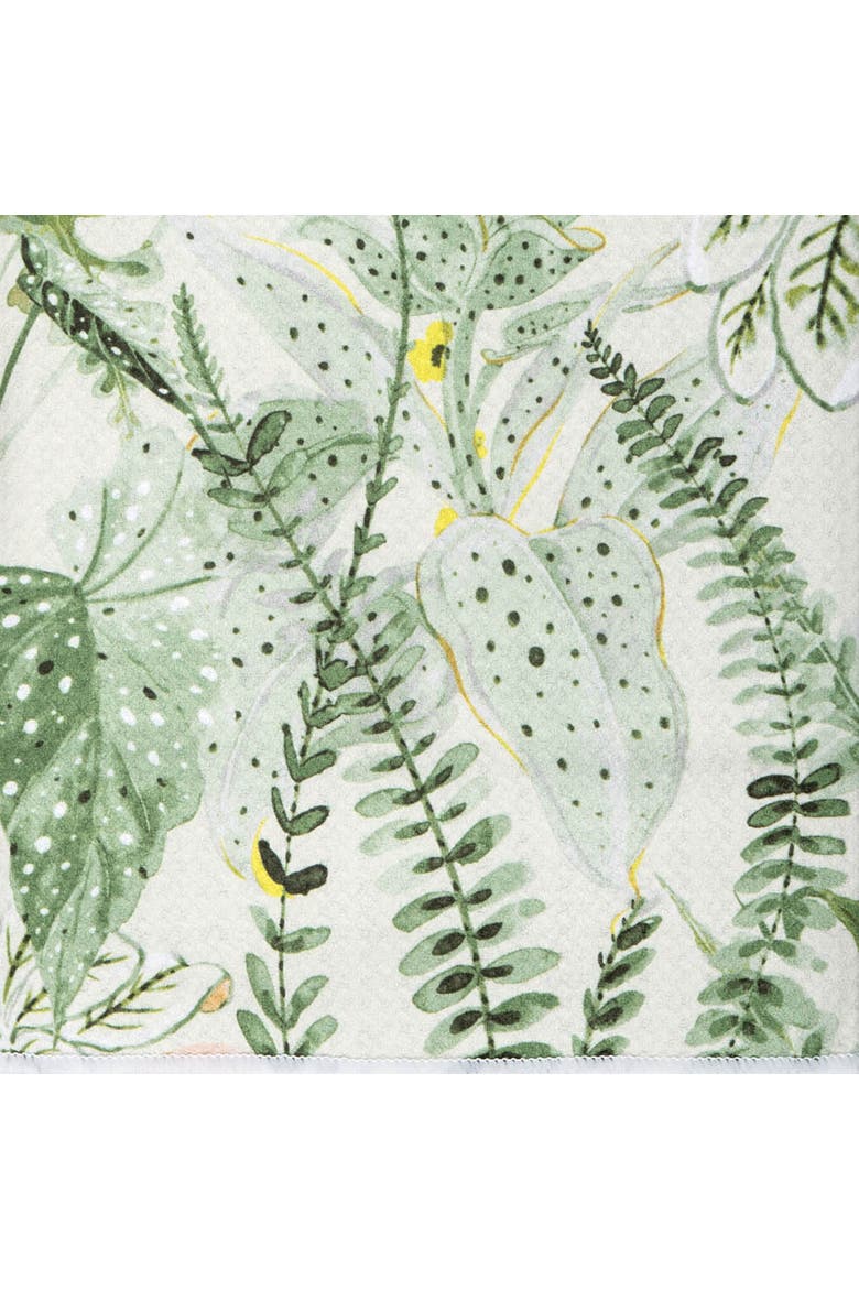 Parson Abstract Botanical Watercolor 100% Cotton Printed Dishtowel, Alternate, color, Green