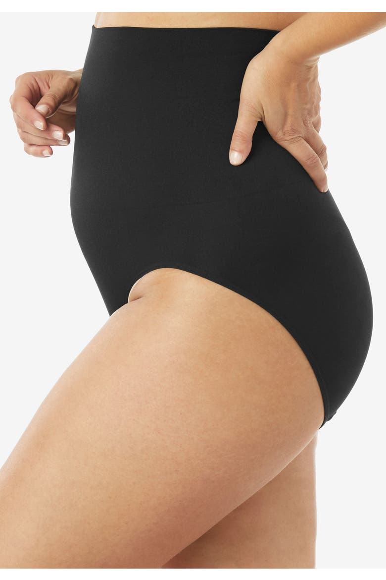 Instant Shaper Medium Control Seamless High Waist Brief, Alternate, color, NUDE