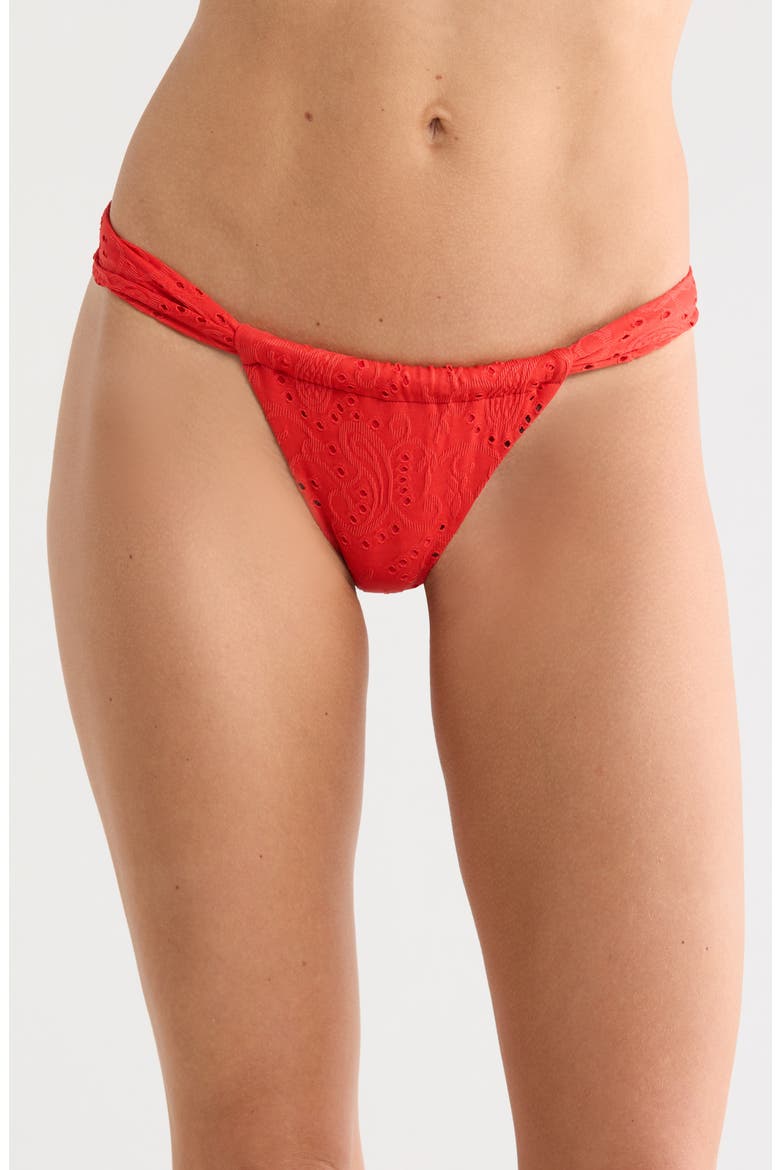 Tropics Bikini Bottoms, Main, color, CHERRY COLA