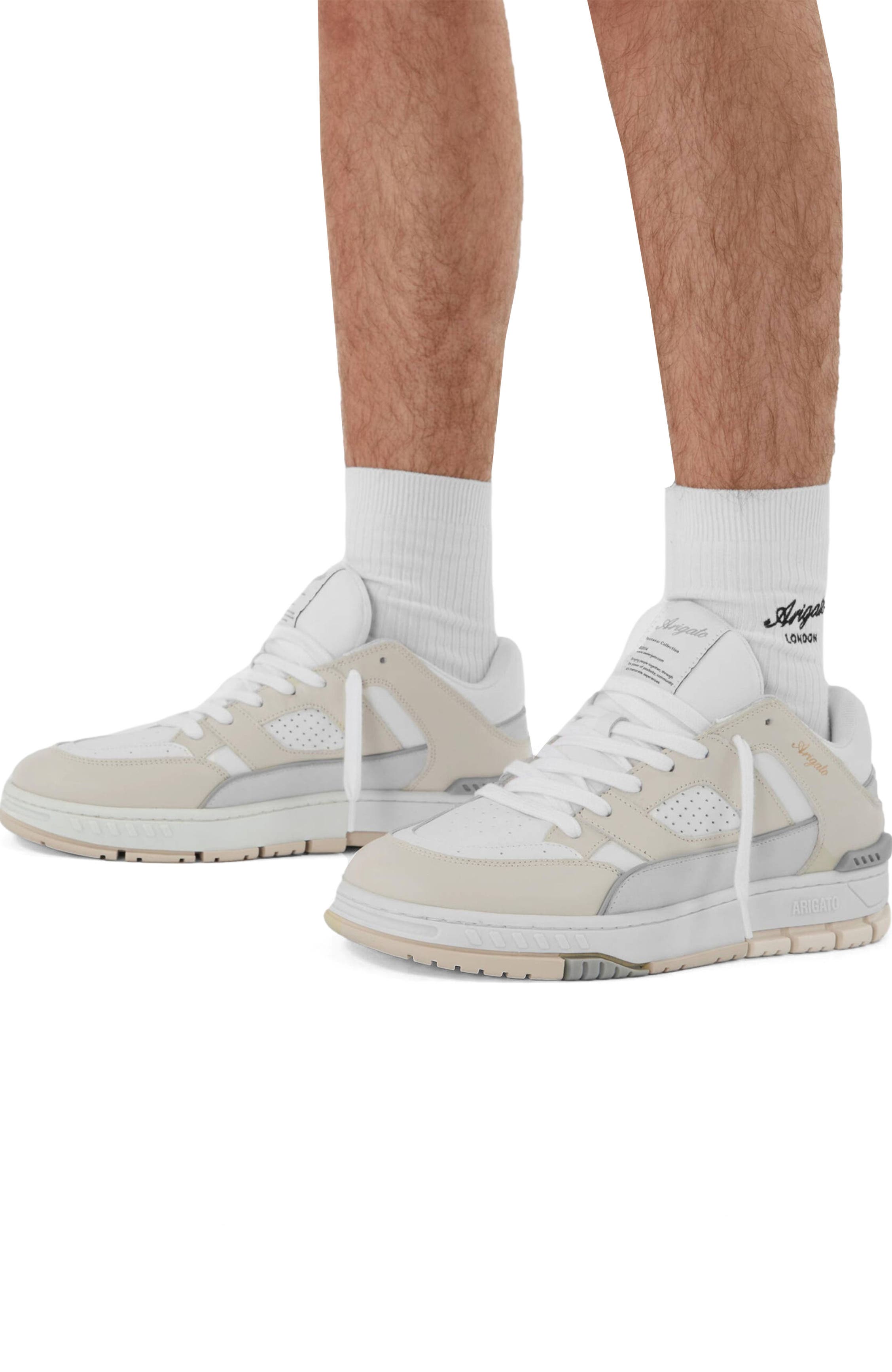 Axel Arigato Area Lo Sneaker, Alternate, color, Cremino/White