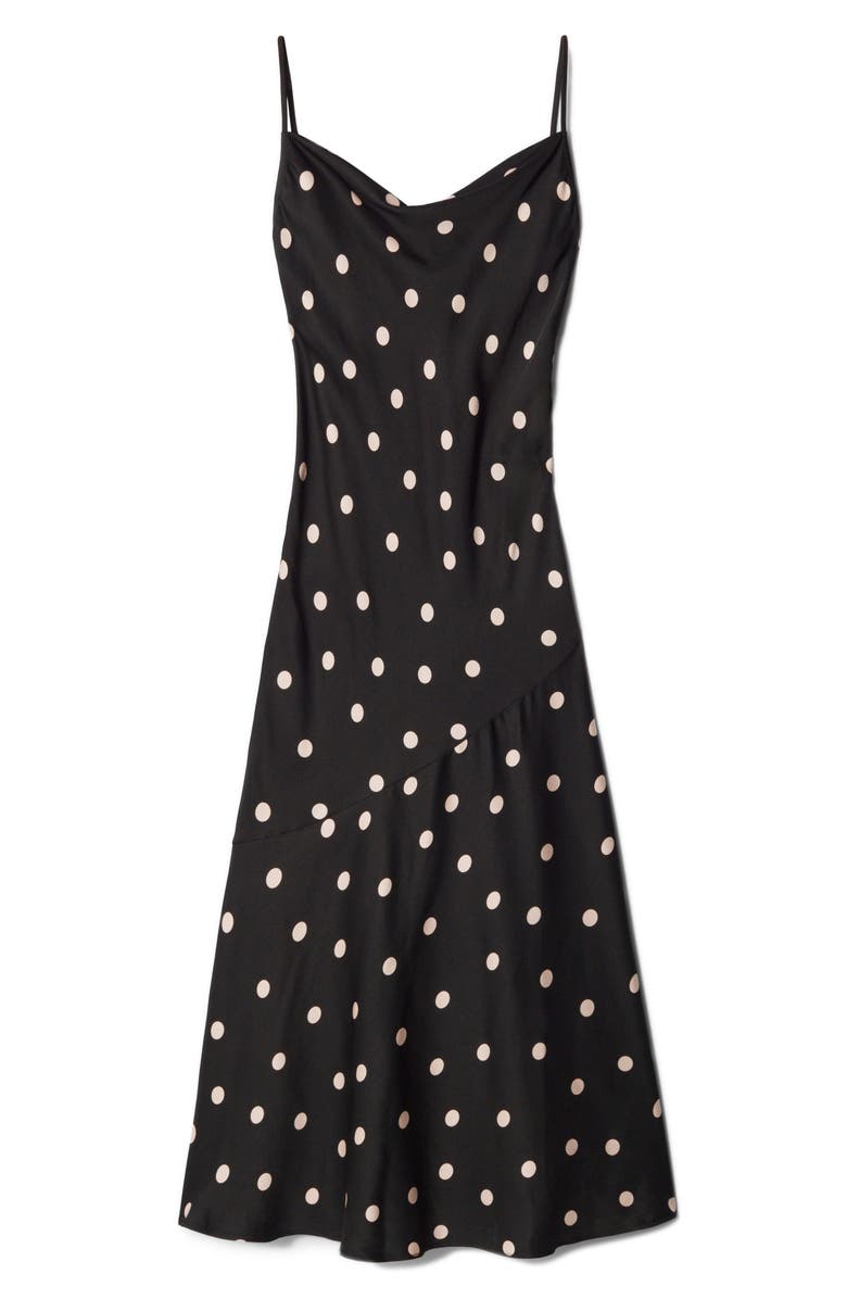 & Other Stories Print Midi Dress, Alternate, color, Black Dark