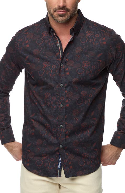 Robert graham tailored fit shirts top for men