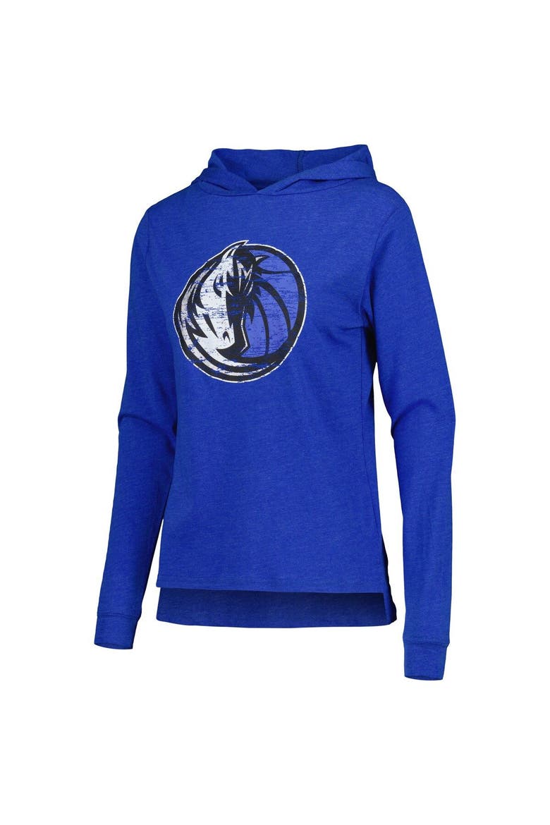 Women's Concepts Sport Heather Blue Dallas Mavericks Team Hoodie & Pants Sleep Set, Alternate, color, Blue