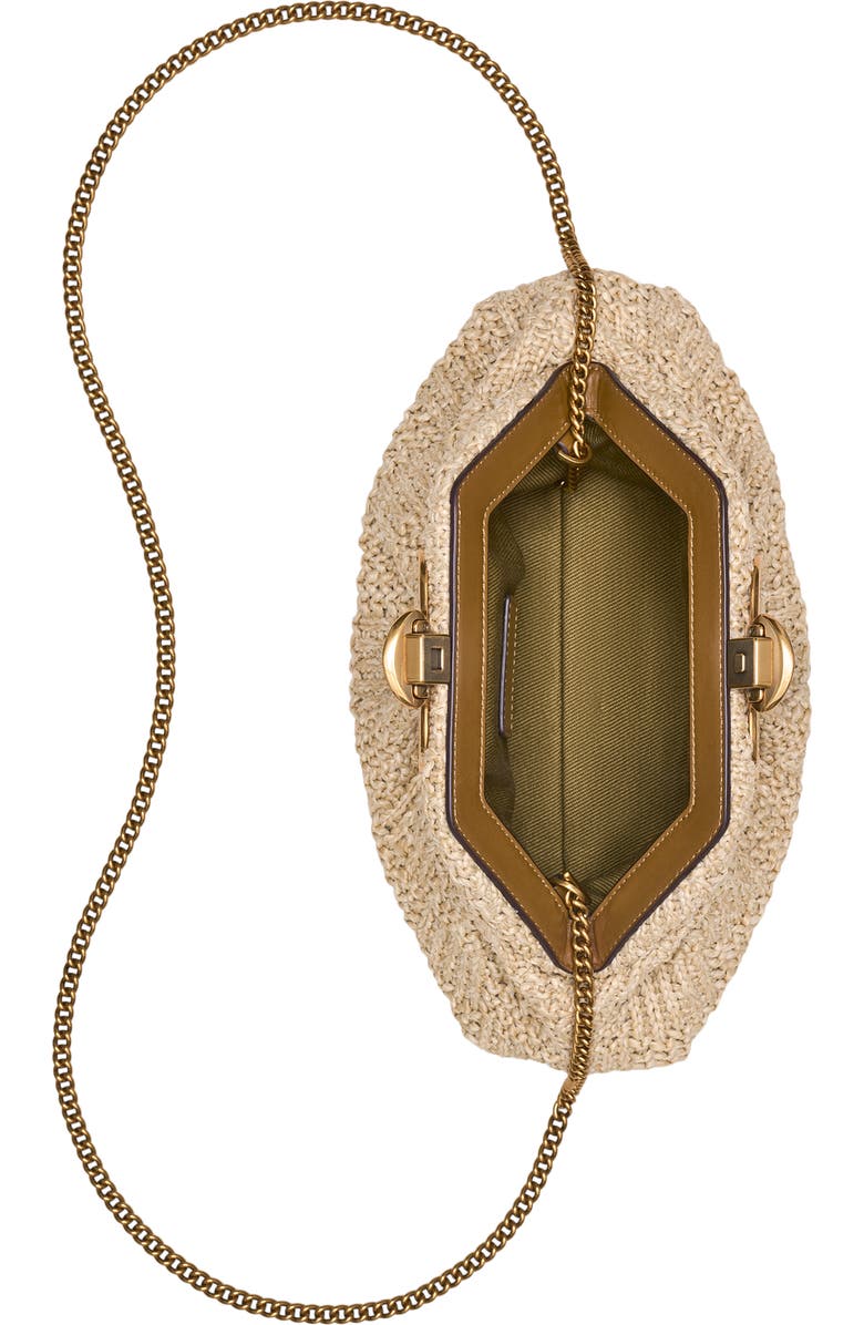 Marc Jacobs The Summer Woven Glam Small Clutch, Alternate, color, Natural