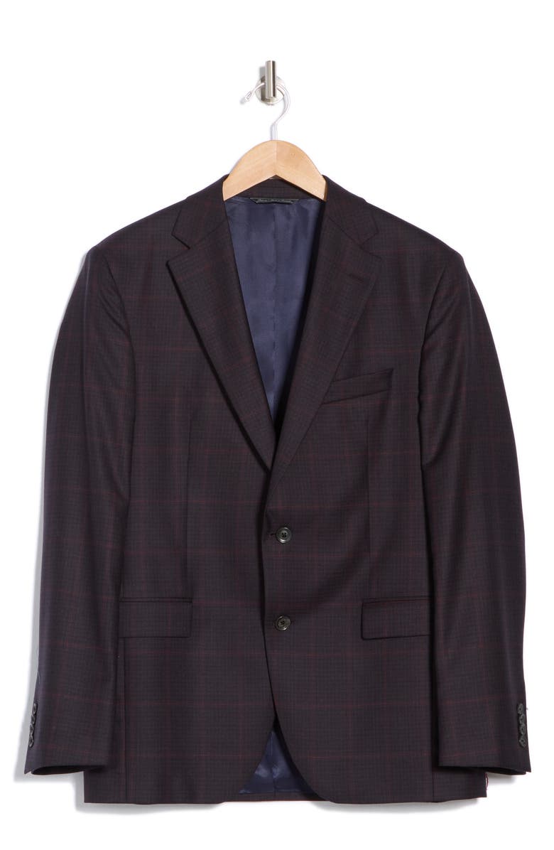 Jack Victor Plaid Espirit Wool Sport Coat, Alternate, color,
