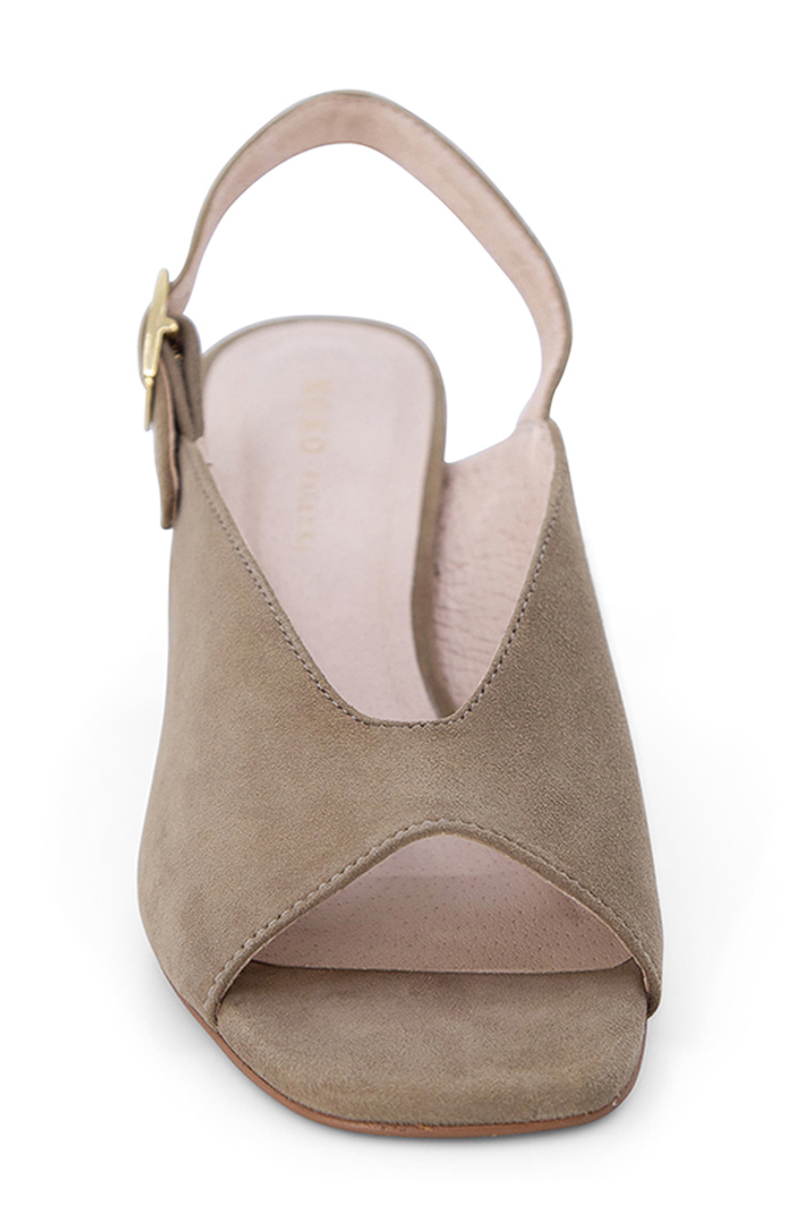 KOKO + PALENKI Polina Slingback Sandal, Alternate, color, Almond Suede