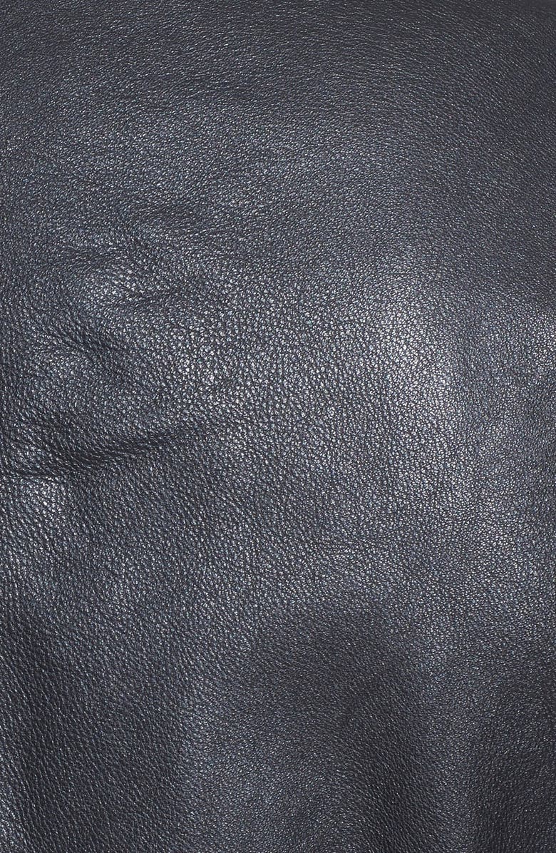 DIESEL<sup>®</sup> 'L-Thermal' Leather Jacket, Alternate, color, 