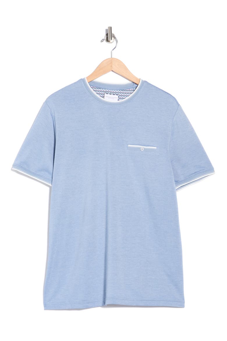 Tipped Pocket Knit T-Shirt, Alternate, color, SKY BLUE