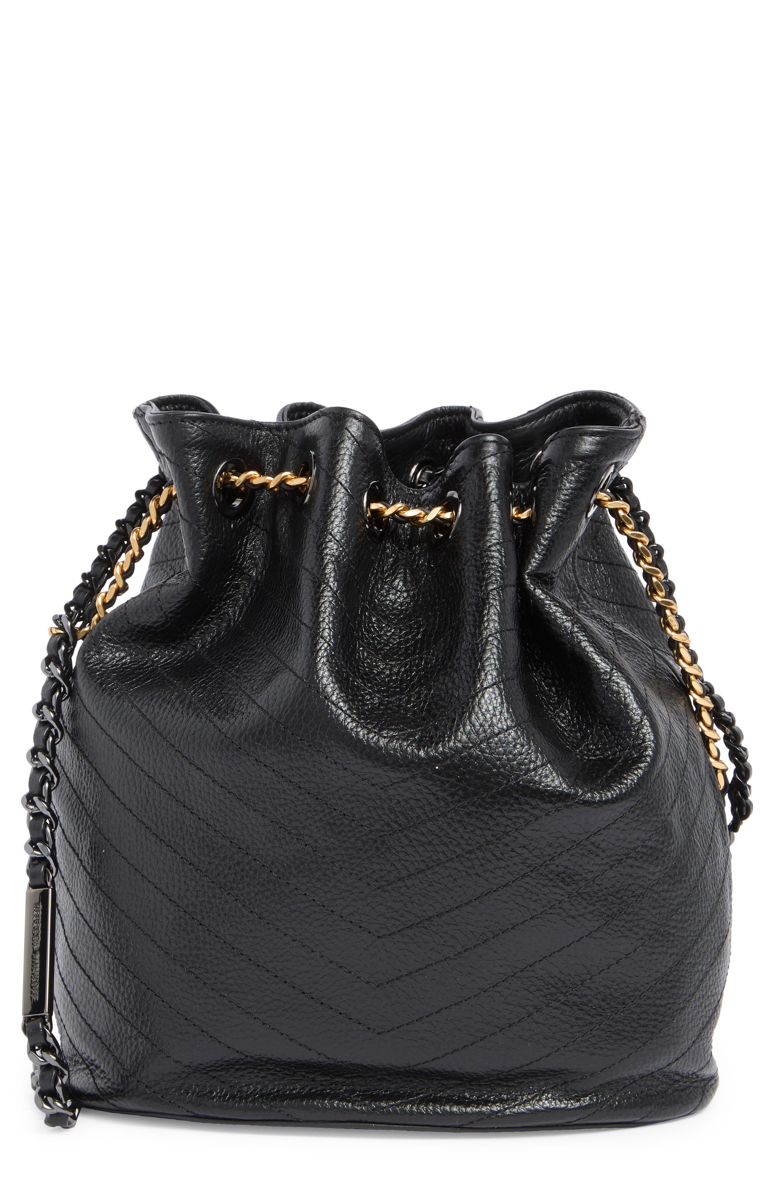 Rebecca Minkoff Soft Textured Leather Bucket Bag, Main, color, 