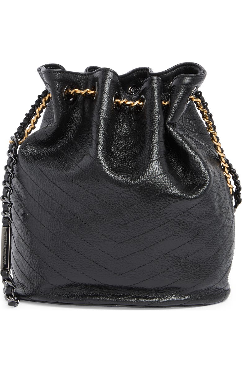 Rebecca Minkoff Soft Textured Leather Bucket Bag, Main, color,