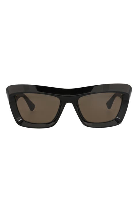 53mm Polarized Rectangular Sunglasses