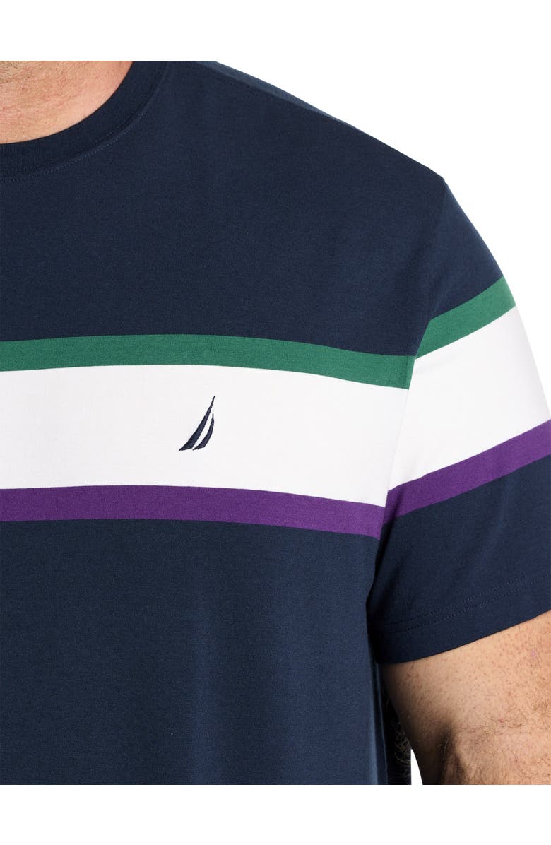Nautica Big & Tall Striped T-Shirt, Alternate, color, 