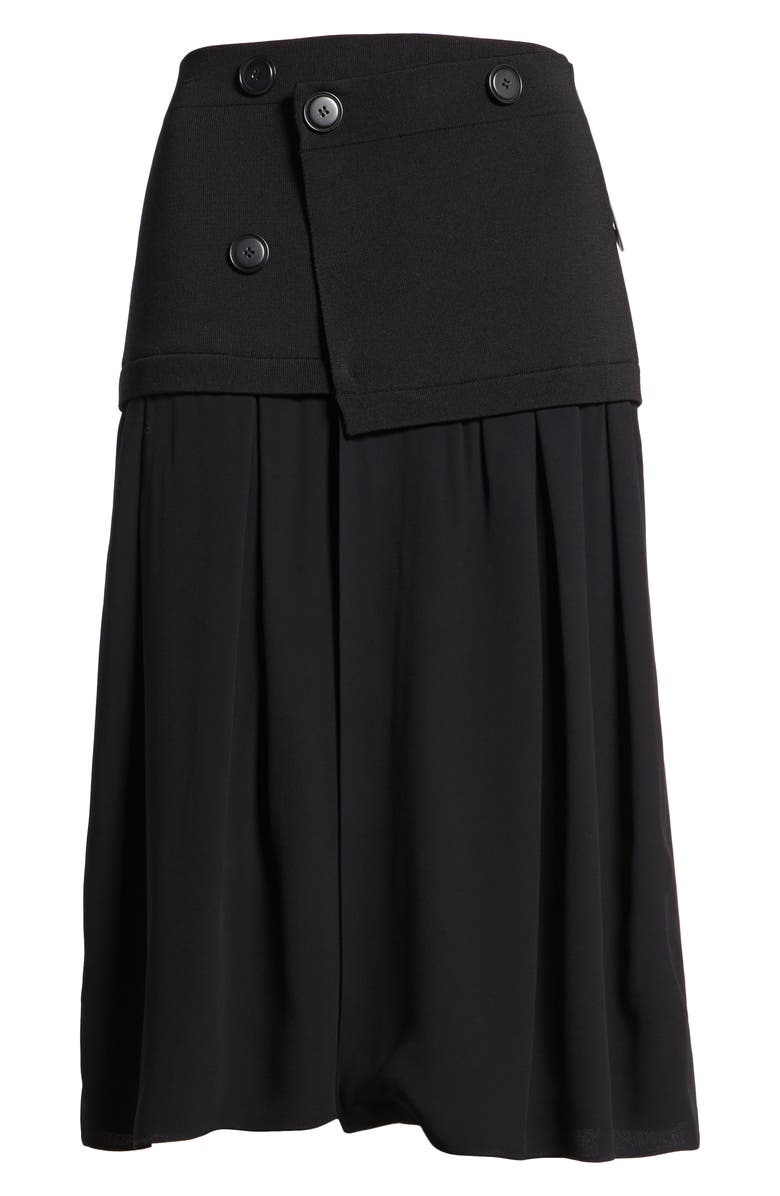 Lewit Knit Sweater Trim Pleated Skirt, Alternate, color,