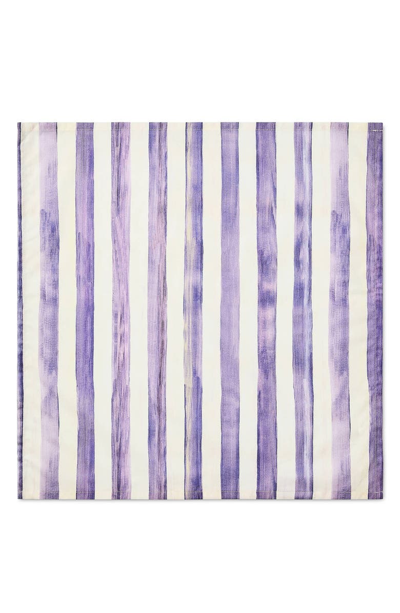 MACKENZIE CHILDS Violet Stripe Print Napkin, Alternate, color, Violet