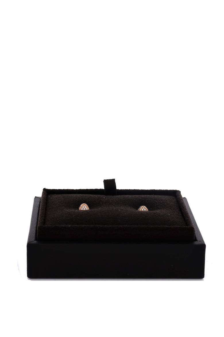 Clou d'H Stud Earrings 18K Rose Gold with Diamonds, Alternate, color, Rose Gold