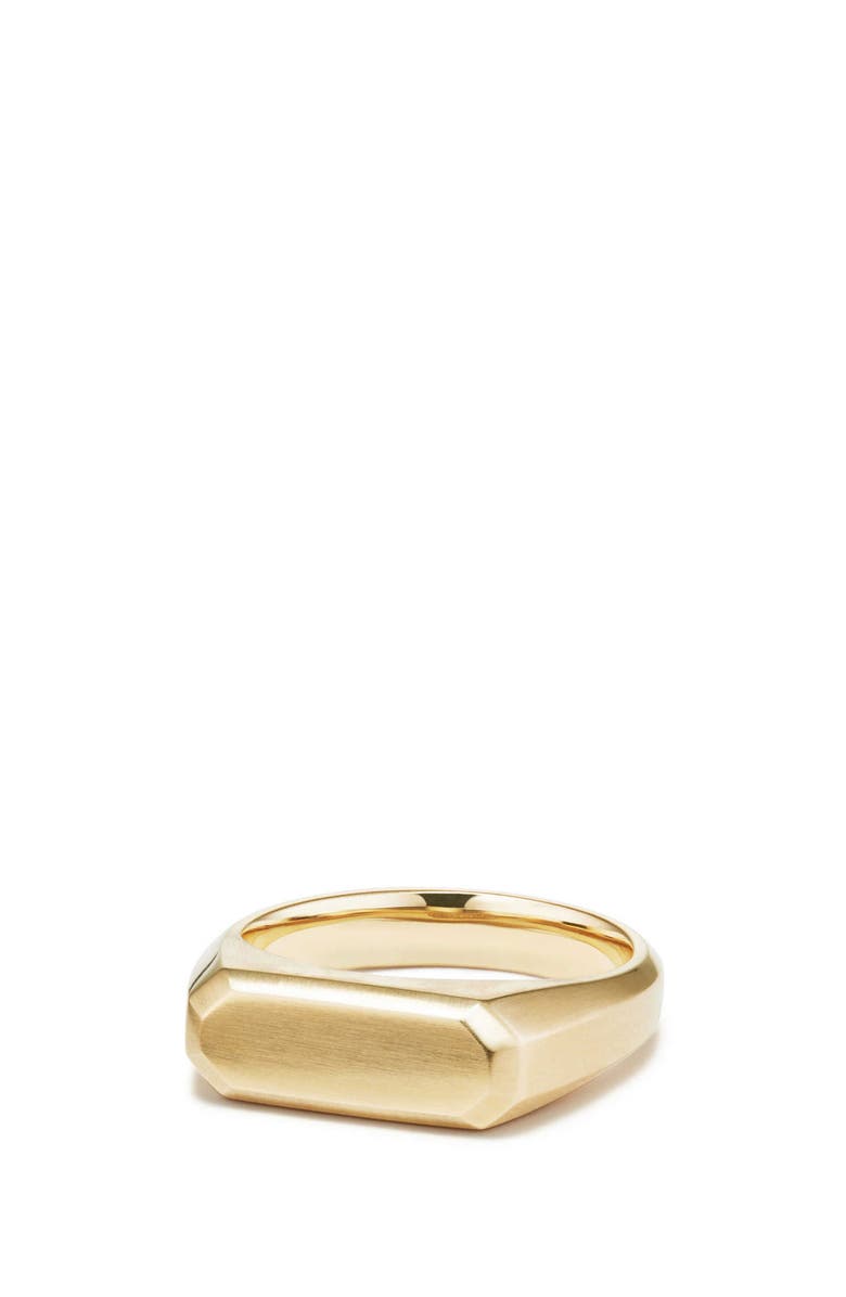 David Yurman Streamline<sup>®</sup> Signet Ring in 18K Gold, Main, color, 