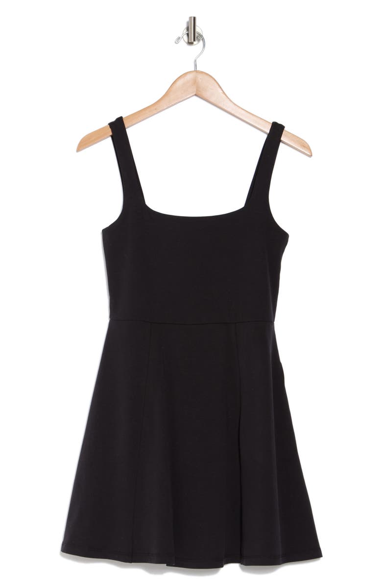 Beyond Yoga Charmed Fit & Flare Minidress, Alternate, color, Black