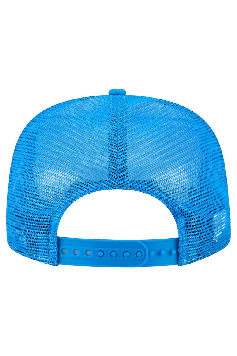 Men's New Era Cream/Blue Detroit Lions  Cutout A-Frame 9FIFTY Snapback Hat, Alternate, color, Cream